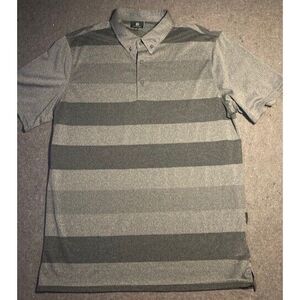 AG ADRIANO GOLDSCHMIED Gray‎ Performance Polo Shirt Men's Large GREEN LABEL